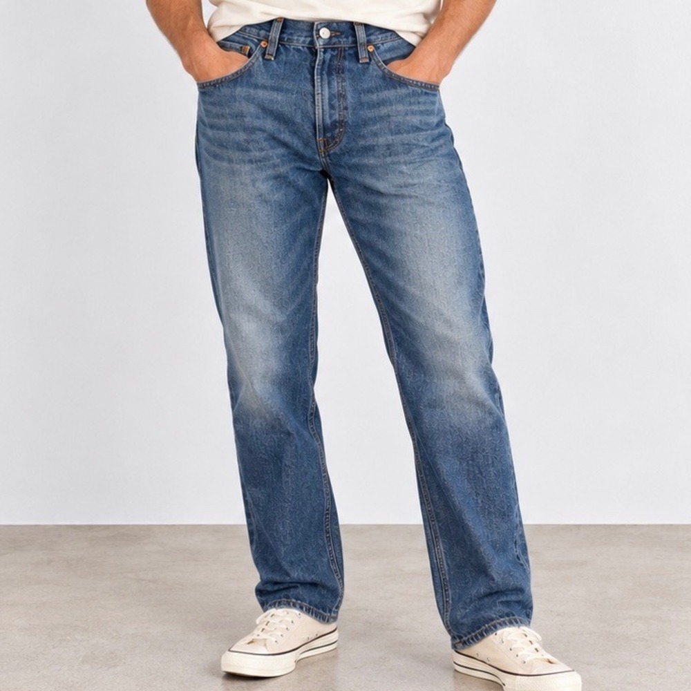 Levis 501 Original Fit Straight Leg Jeans Mens 33x30 Medium Wash Blue Button Fly